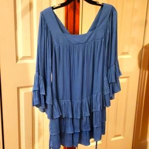 Free People mini blue dress size S